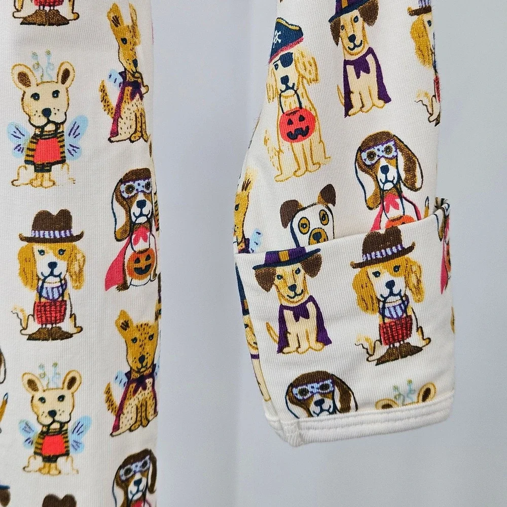 Magnetic Me Tricks or Treats Halloween Modal One Piece Footie 3-6M Dogs NEW